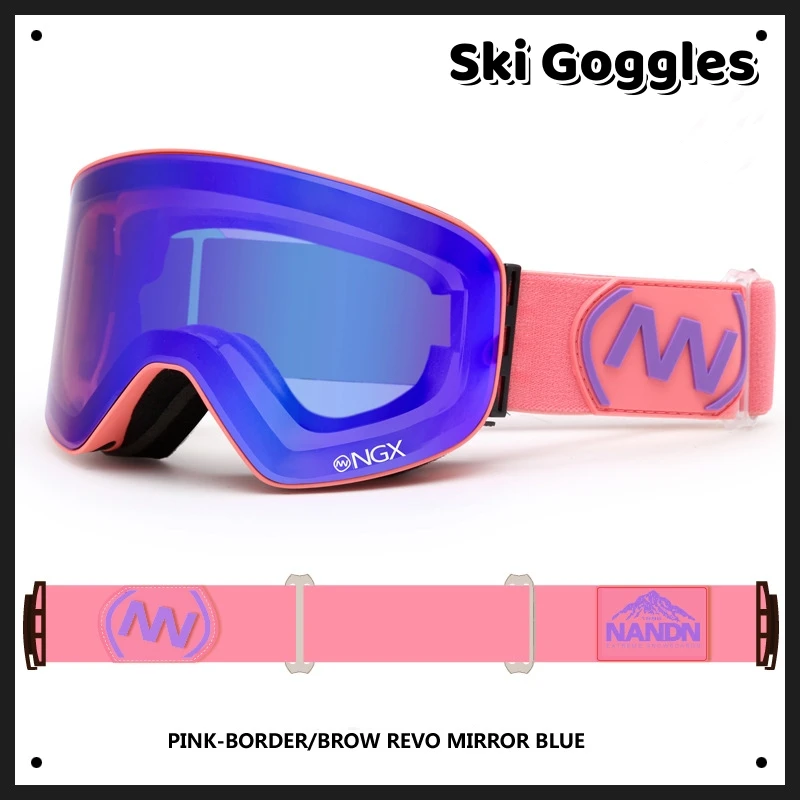 

2023 Ski Eyewear Double Layers Lens Anti-fog Big Ski Glasses Skiing Snowboard Men Women Snow Mountaineering Windproof Goggles