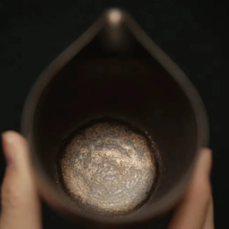240ml Handmade Thin Tire Tea Pitcher Zen Rust Rough Pottery Sharing Pot Cha Hai Coffee Justice Cup Tea Items Decoration Supplies view 4