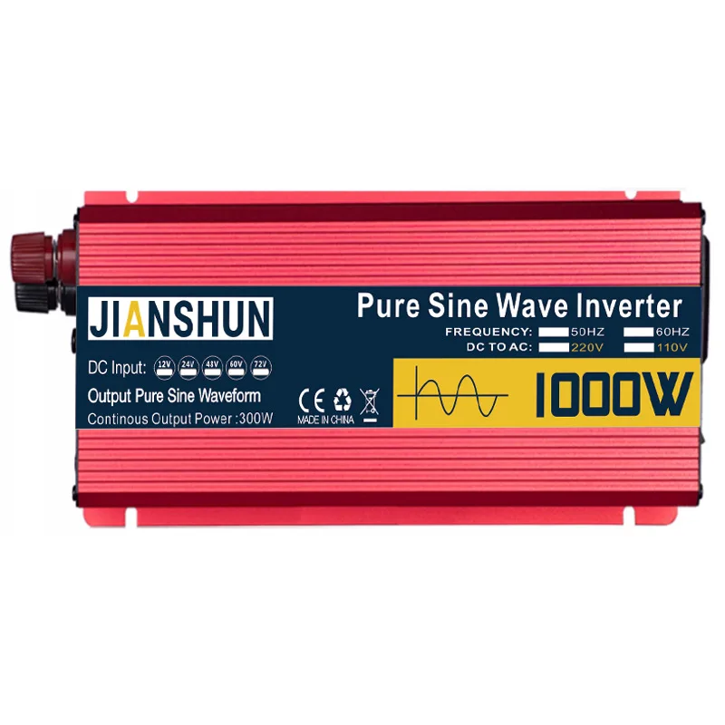 Pure Sine Wave Inverter 1600W 2200W 3000W Transformer Power Inverter 12V 24V 48V 60V to AC 110V 220V 50hz 60hz Car Converter