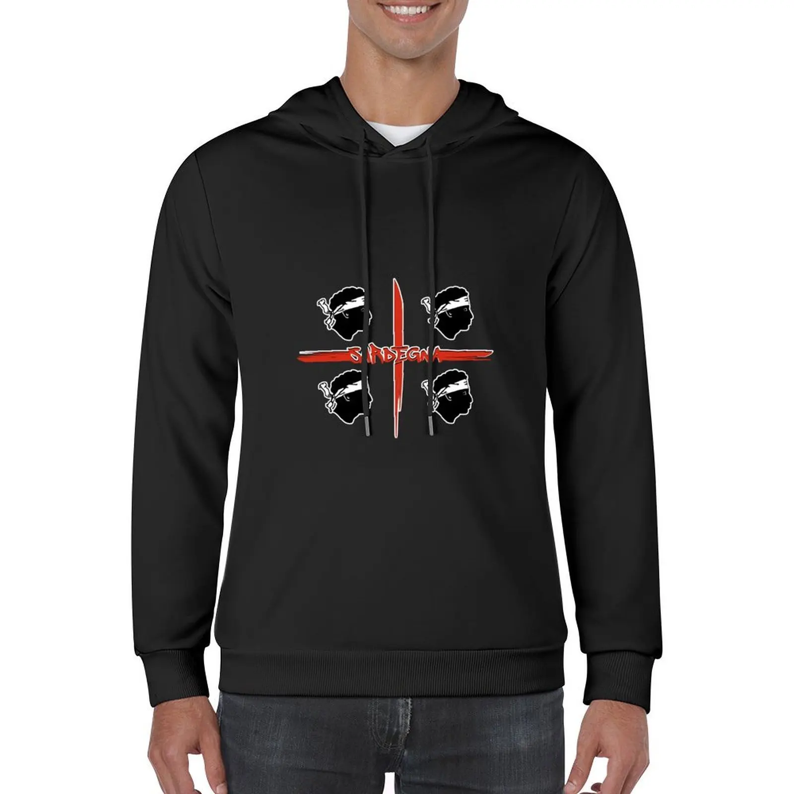 Sardegna - Sardinia - Sardinia flag - Bandiera Sarda 4 Mori Paint brush strokes Hoodie