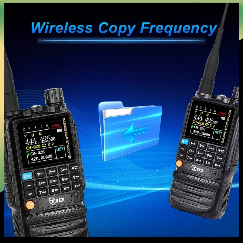 Imagem -06 - Tidradio-long Range Wireless Walkie Talkie Bluetooth Programação App Phone Atualização Firmware Air Band Usb Gmrs Rádio Bidirecional td h3