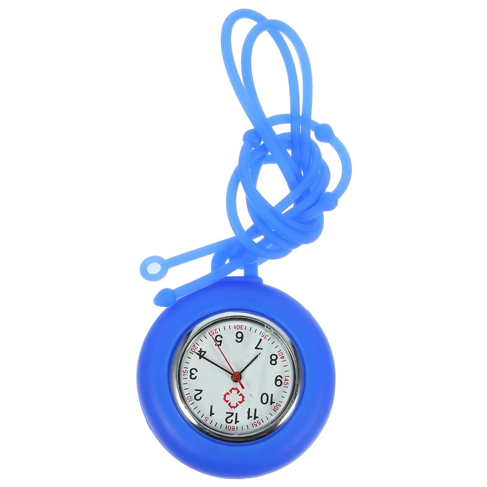 

1pc Silicone Durable Medical Pocket Hanging Portable Doctor Gift Black Nurse Pocket Watch Watch Random Color Strap