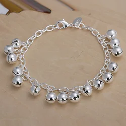 Pulsera de plata de ley 925 para mujer, abalorio de alta calidad, joyería de plata para fiesta de boda