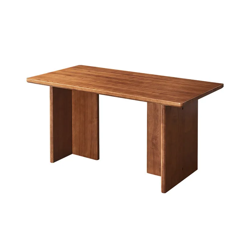 

Solid wood rattan home dining table and chair combination South East Asia modern simple ash wood small apartment dining table
