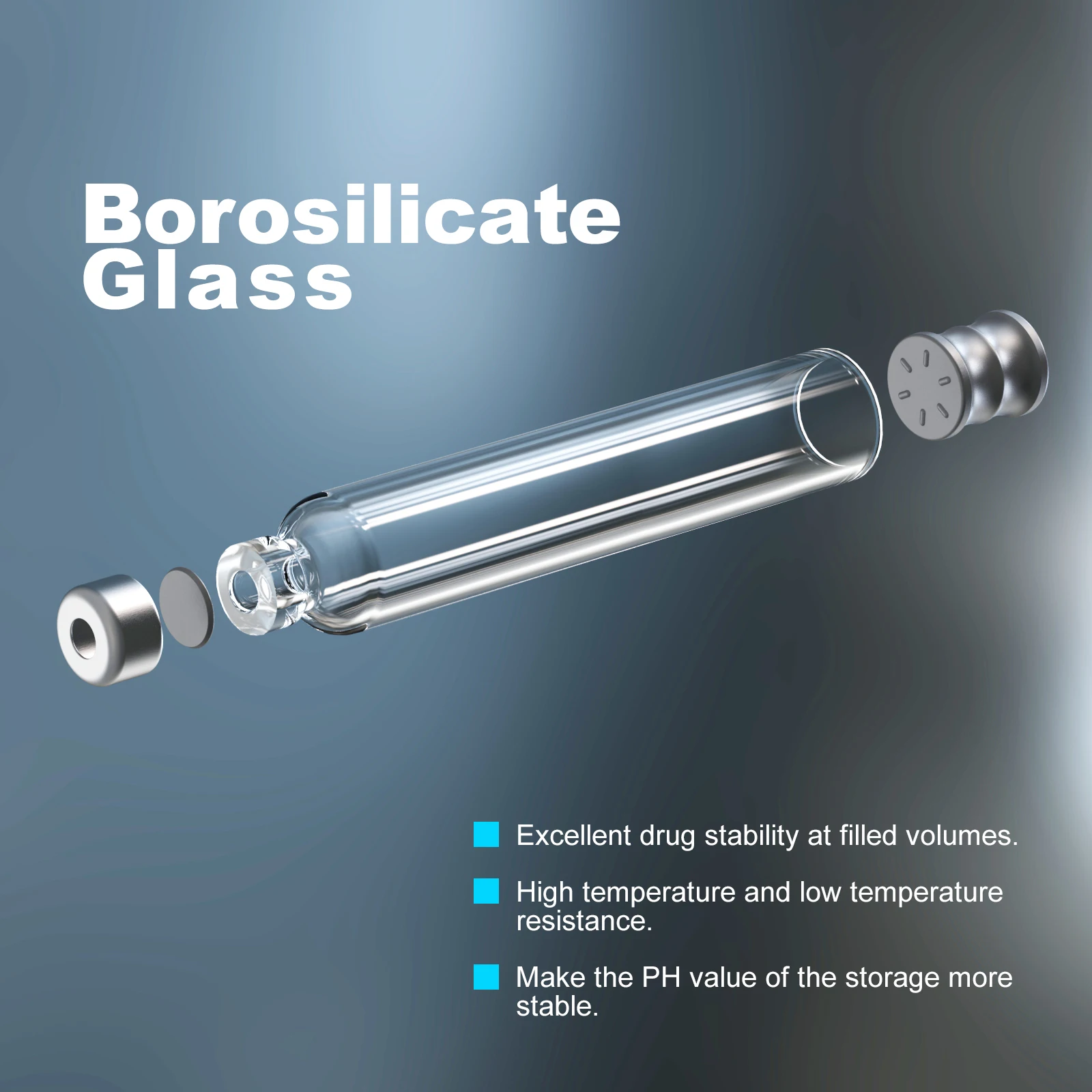 3ml Cassette Bottle for Insulin Injection Pen Individual Packaging,Universal Vials 10pcs/20pcs/50pcs/100pcs - Detail 1