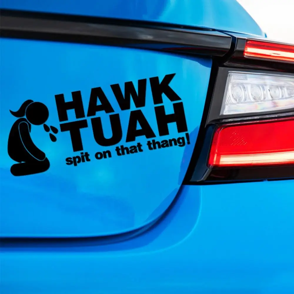 

Fashion Hawk Tuah Spit On That Thang Stickers Waterproof Funny Car Back Vision Glass Stickers Self-adhesive Creative