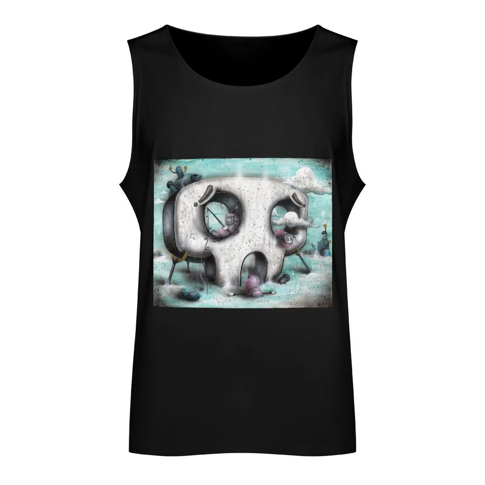 Channel Zero Tank Top man vest cute tops anime gym Men's t-shirt