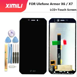 Ulefone 아머 X6 아머 X7 아머 X7 프로 LCD 스크린 디지타이저 어셈블리 + 터치 스크린 휴대폰 LCD 디스플레이 교체 부품