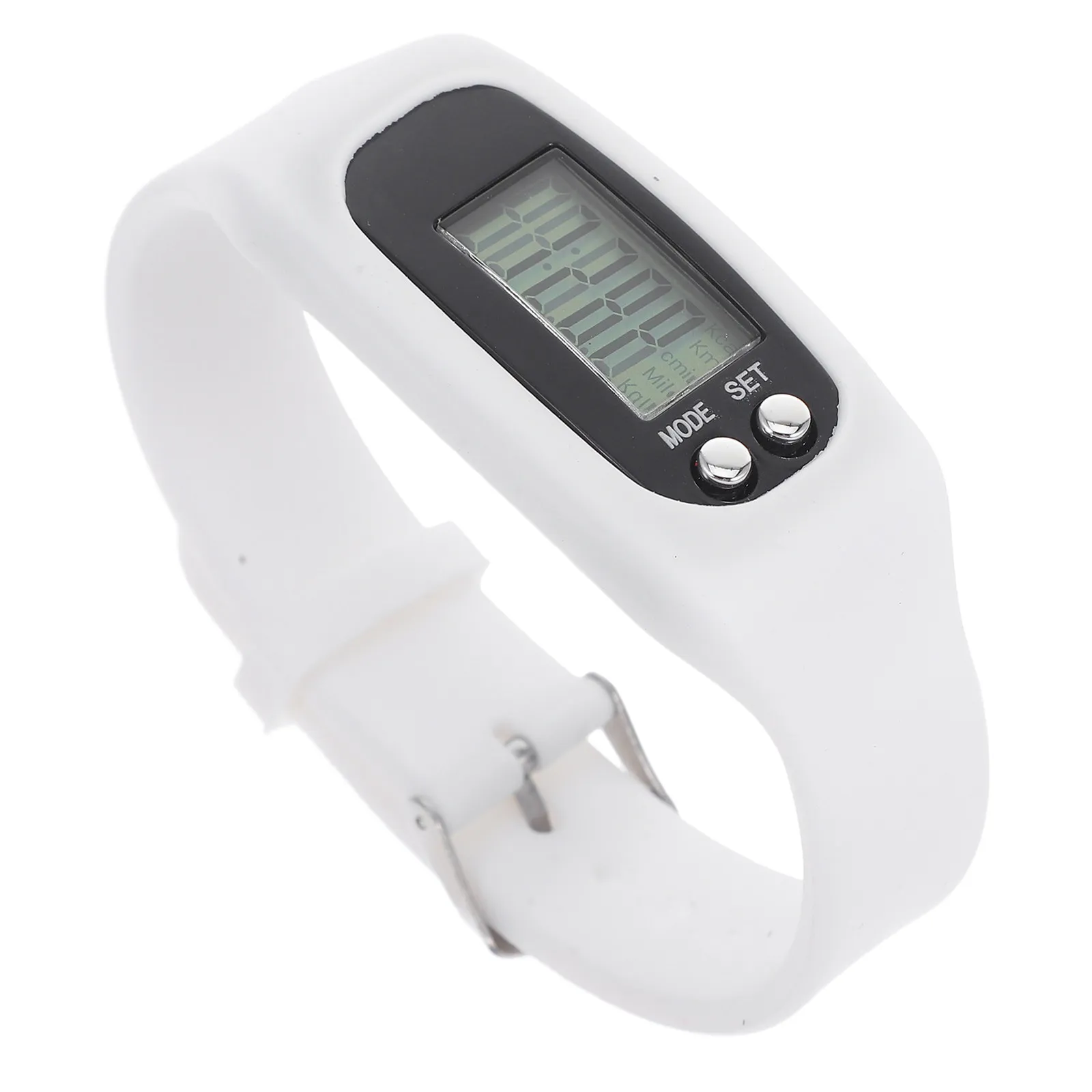 

1pc Smart Pedometer Step Counter Silicone Sports Watch Detachable Electronic Core Walking Running Hiking Camping Outdoor