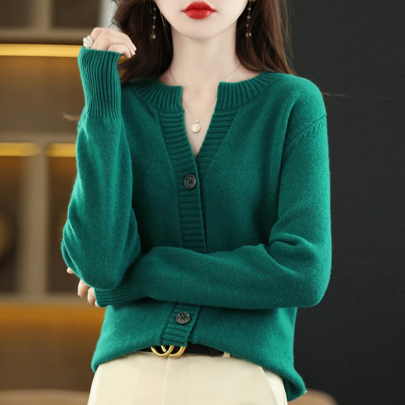 Cardigans Woman Knitted Winter 2024 Trend Fashion Tops Cardigan For Women Sweater Vintage High Quality Sweaters Korean Style