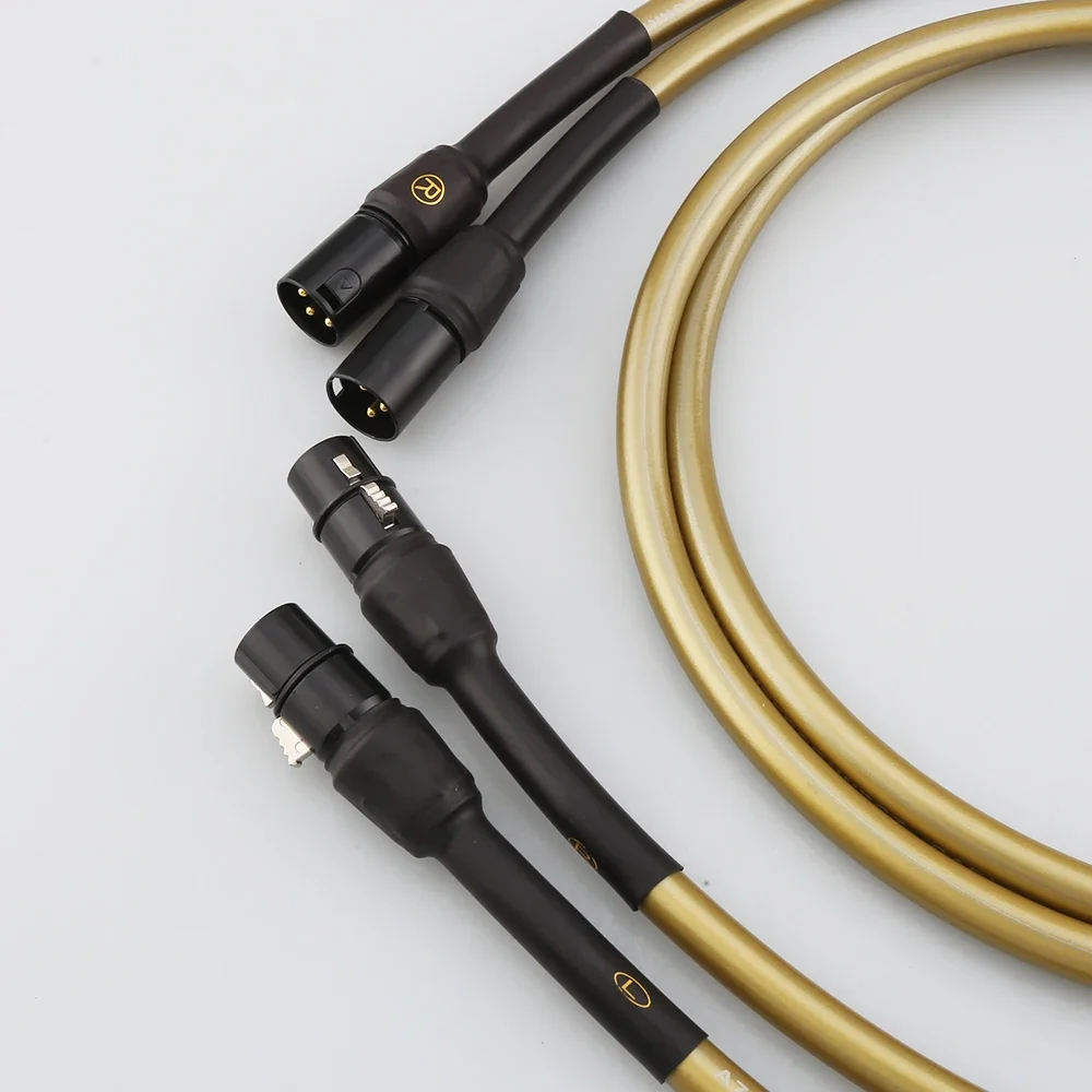 1 Pair HI-End A70 XLR Interconnect Hifi Speaker Cable Balanced Audio Signal Acoustic Wire Cord