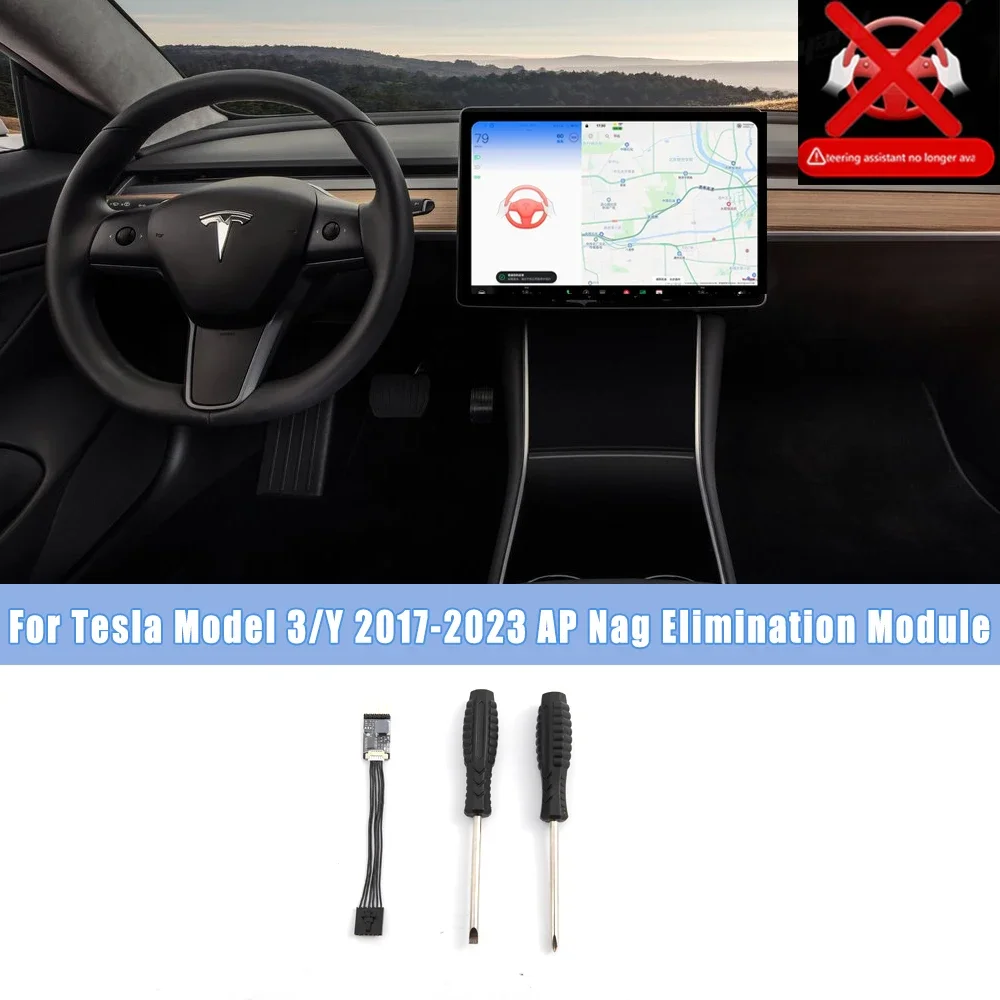 For Tesla Model 3/Y 2017-2023 Autopilot Nag Elimination Module For Tesla Steering Wheel Module Chip AP Nag Elimination