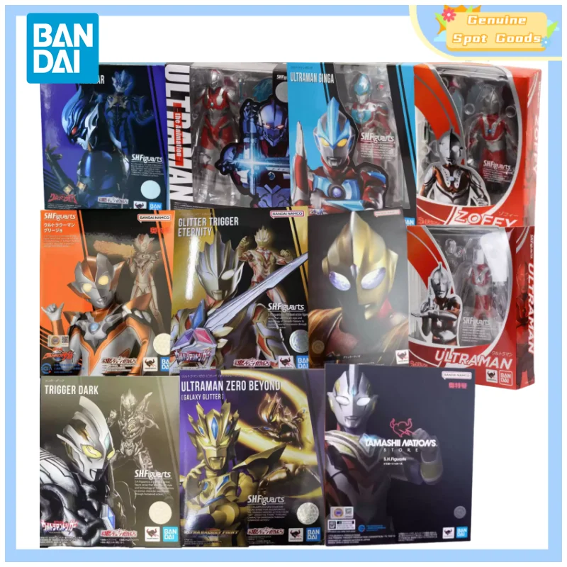 

Genuine Bandai Ultraman SHF Trigger Dark Grigio Anime Action Figures Model Figure Toys Collectible Gift for Toys Hobbies Kids