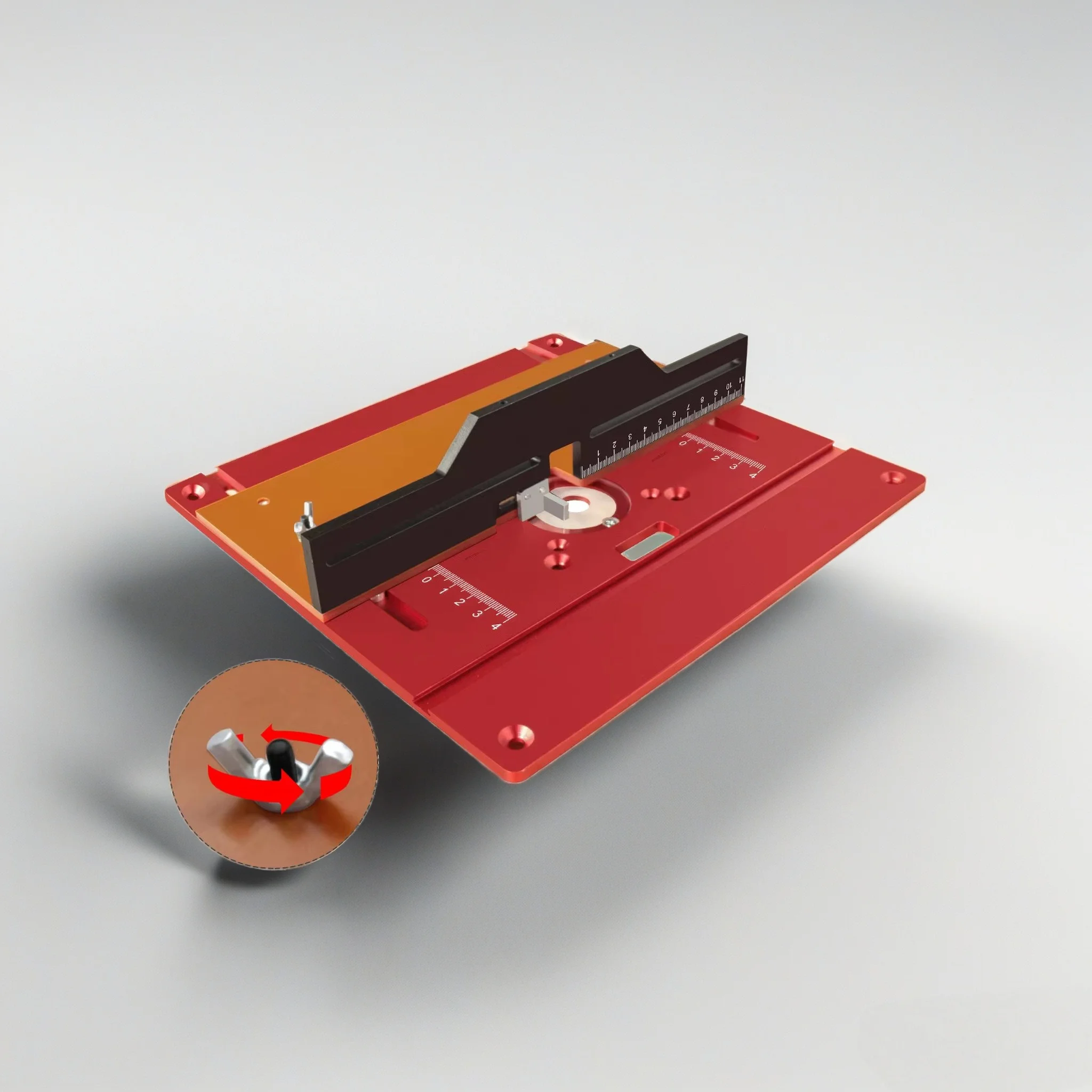 

Модернизированный алюминиевый фрезерный стол, вставная пластина, набор инструментов для деревообработки с угловым манометром и скользящим шипорением для фрезерного стола