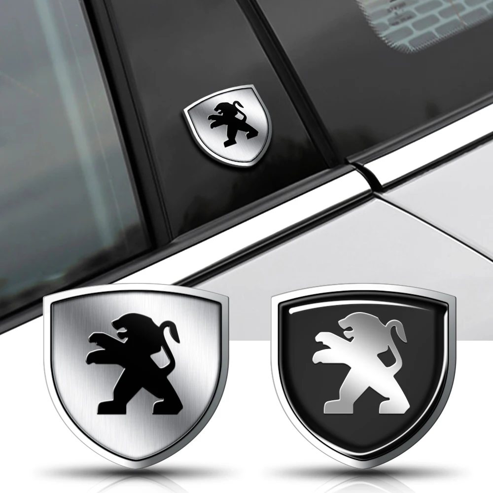 

3D Metal Car Body Trunk Emblem Sticker Badge Decoration Decals Accessories For Peugeot 206 2008 3008 306 307 308 408 207 208 107