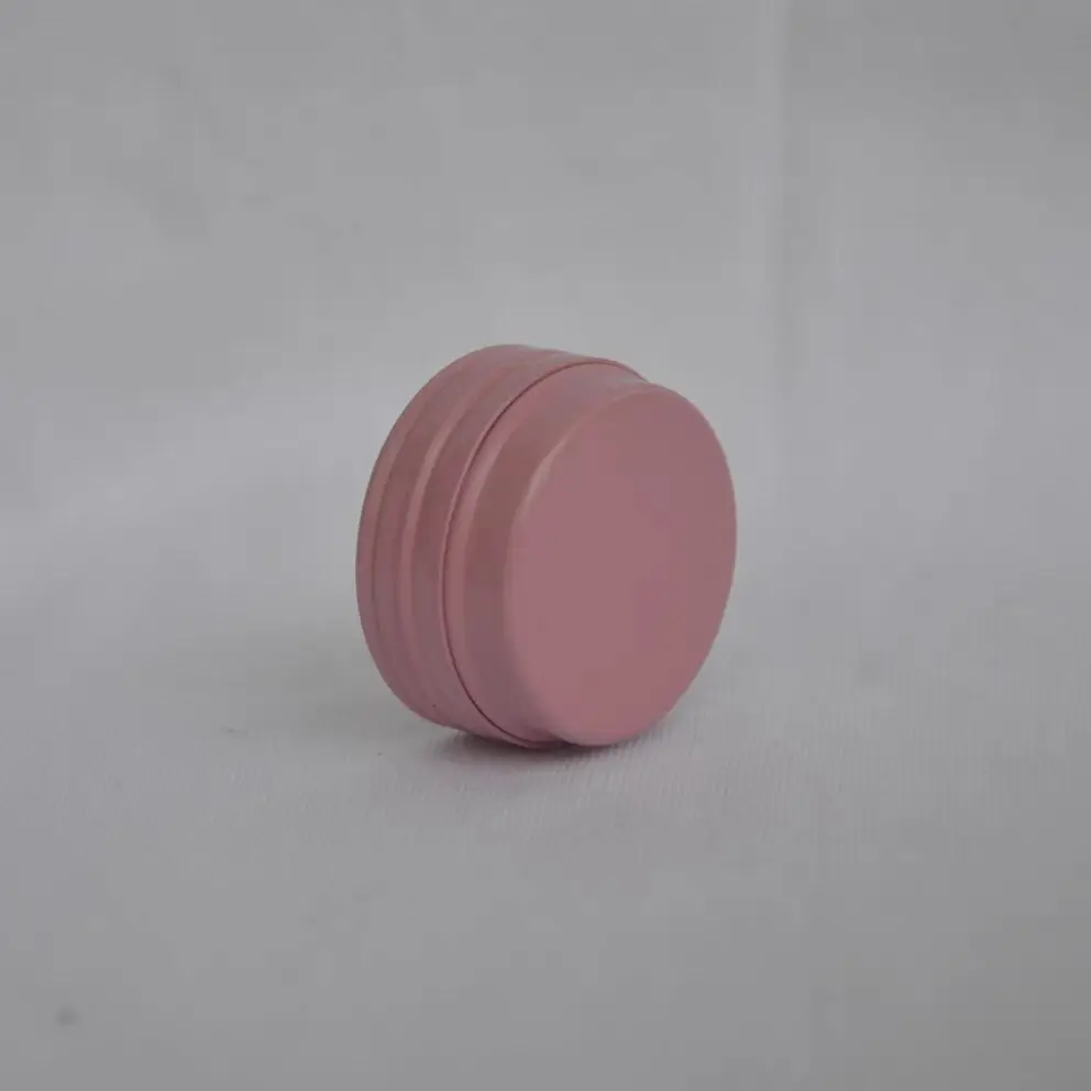 Barattolo di alluminio rosa da 100 pezzi da 10 ml Barattolo di latta in alluminio metallico da 10 g Finestra trasparente Contenitori cosmetici rosa Barattolo di stoccaggio per unghie