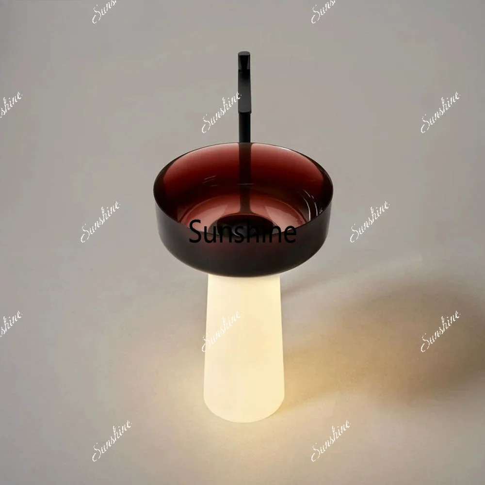 Transparent luminous floor-to-ceiling resin hotel homestay artificial stone washing table