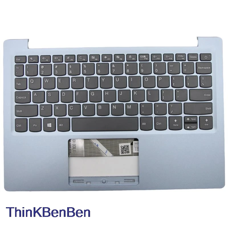 

US English Blue Keyboard Upper Case Palmrest Shell Cover For Lenovo Ideapad 120S 11IAP Winbook S130 11 11IGM 5CB0P23733