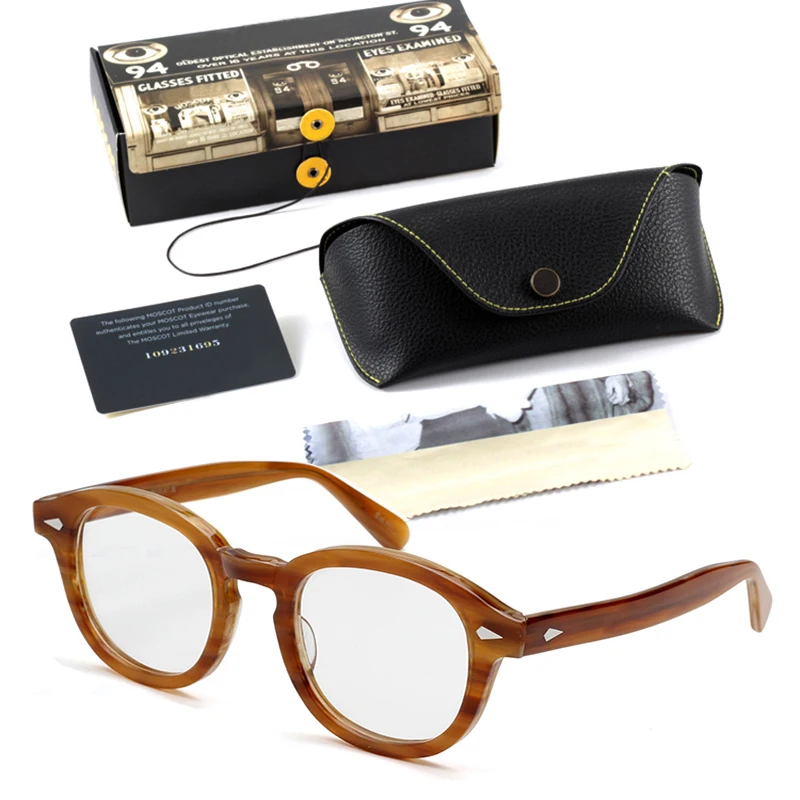 Johnny Depp Lemtosh Eyeglasses Frame Men Optical Glasses Women Computer Goggles Clear Lens Luxury Brand Vintage Acetate Frame