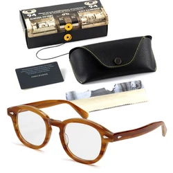 Johnny Depp Lemtosh Eyeglasses Frame Men Optical Glasses Women Computer Goggles Clear Lens Luxury Brand Vintage Acetate Frame