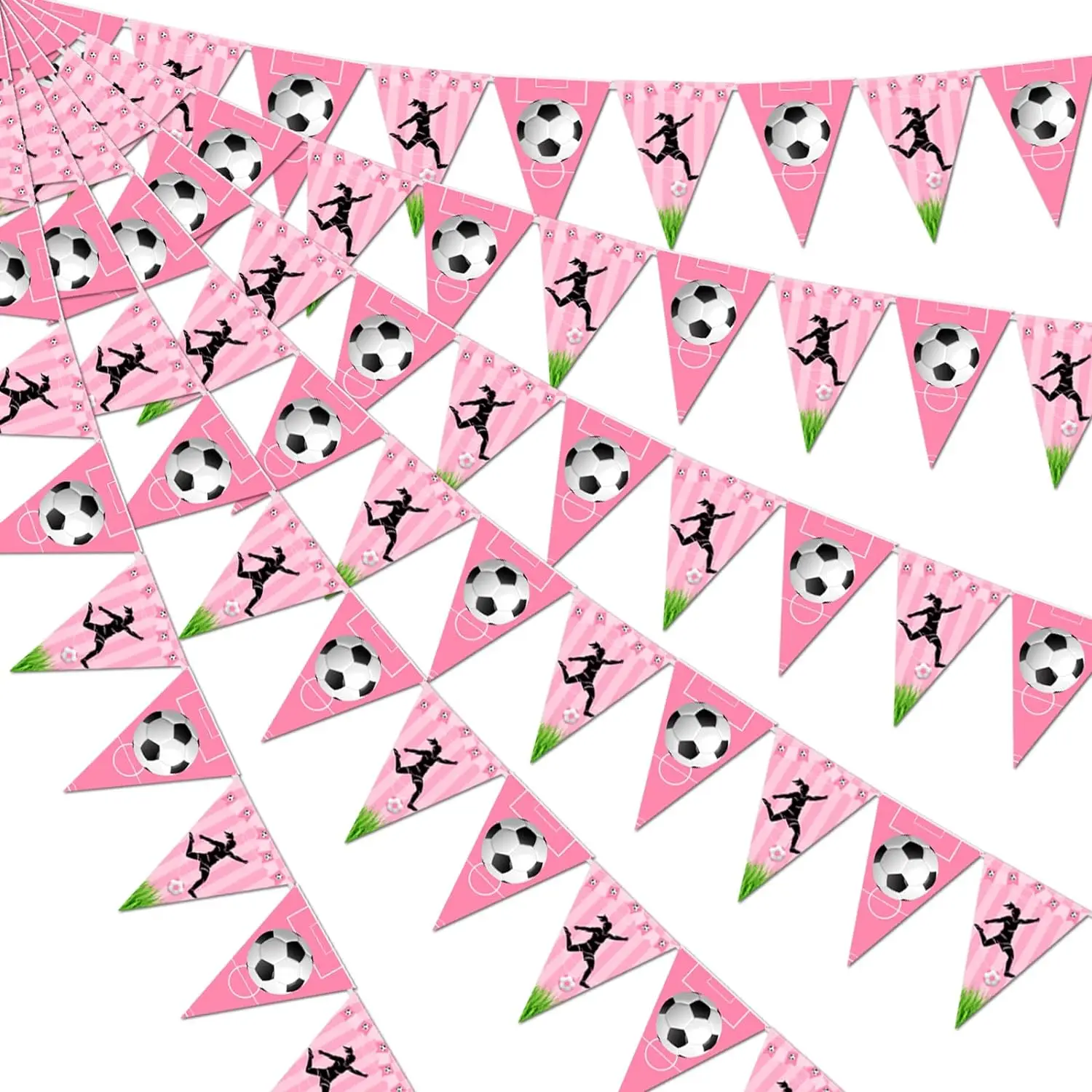 

Soccer Party Decor Pennant Football Bunting Banner Flags Sports Themed Party Supplies Birthday Party Decor