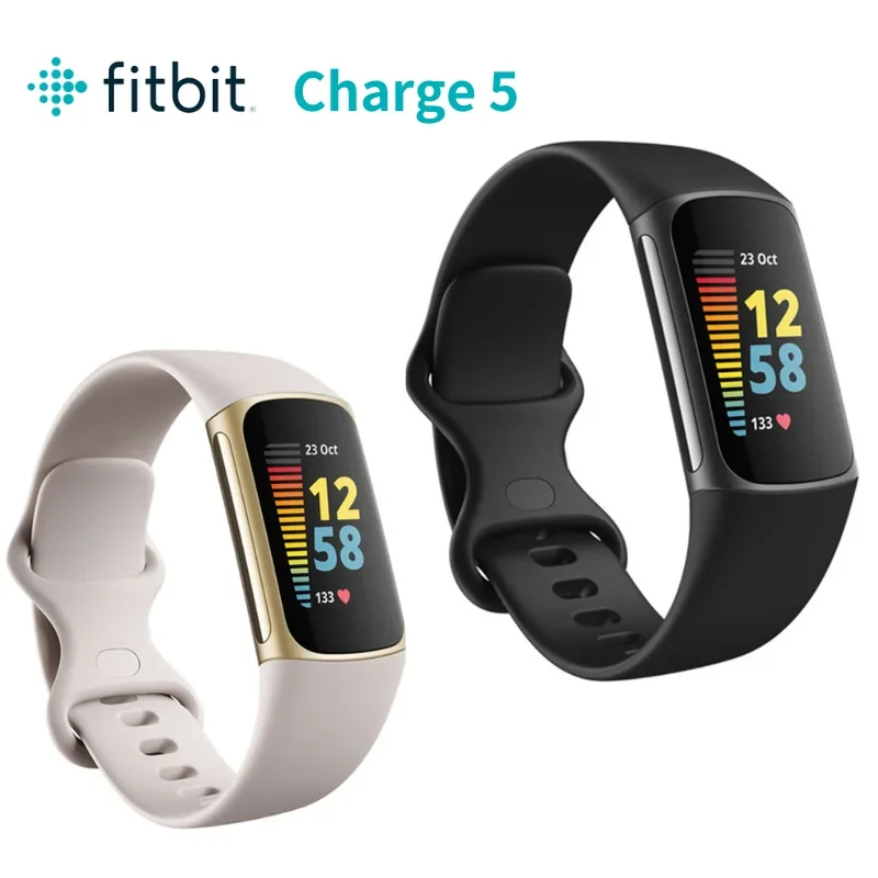 Original Fitbit Charge 5 Smartwatch Fitness Sport Tracker Health Heart Rate Sleep Monitor ECG Waterproof Smart Watch IOS Android