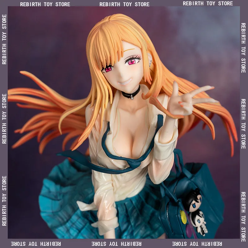 

27cm Kitagawa Marin Action Figure My Dress-Up Darling On The Beach Model Statue Collection Desktop Decoration Ornament Toys
