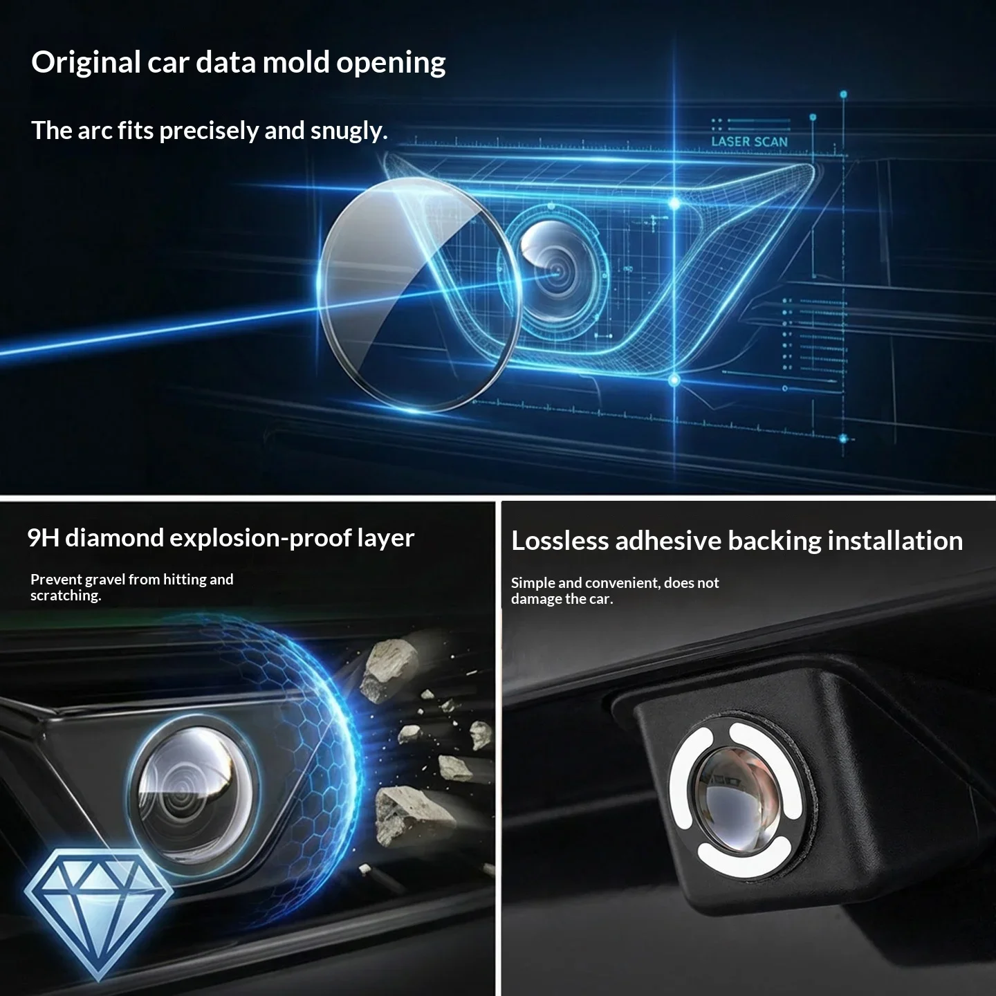 For Land Rover Defender Velar L663 360 Panoramic Camera Cover Lens Dustproof Rain Shield Exterior Trim view 3