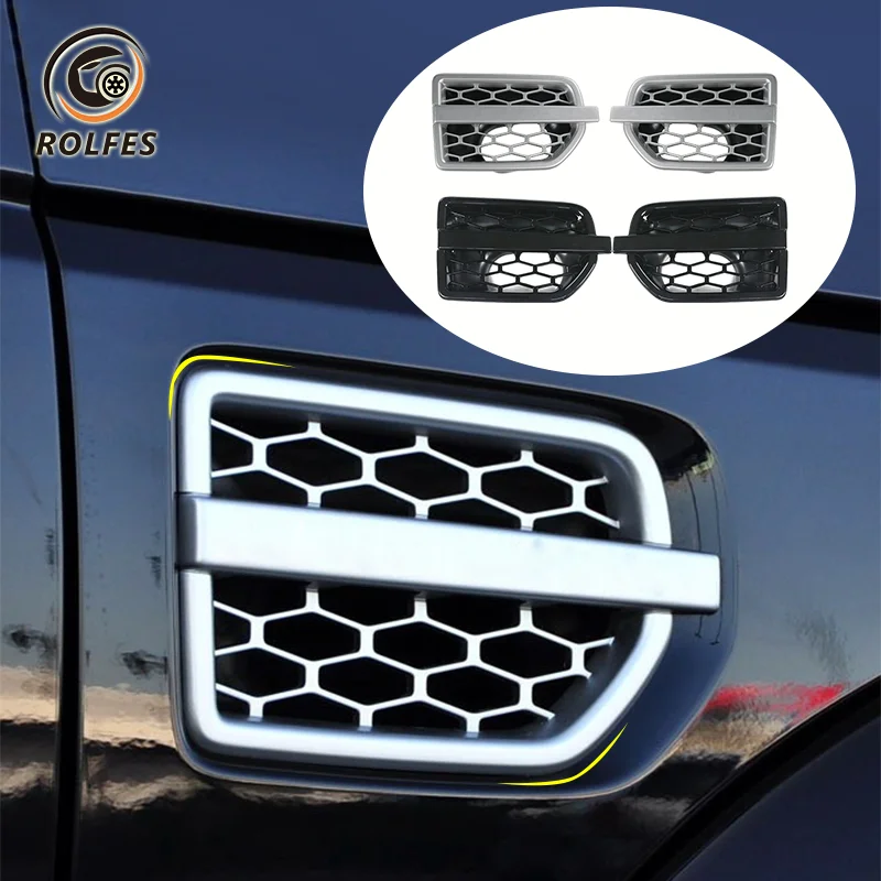 

ROLFES Car Fender Side Vent Hole Sticker Air Flow Cover For Land Rover Discovery 4 2014 2015 2016 LR057531 LR057530