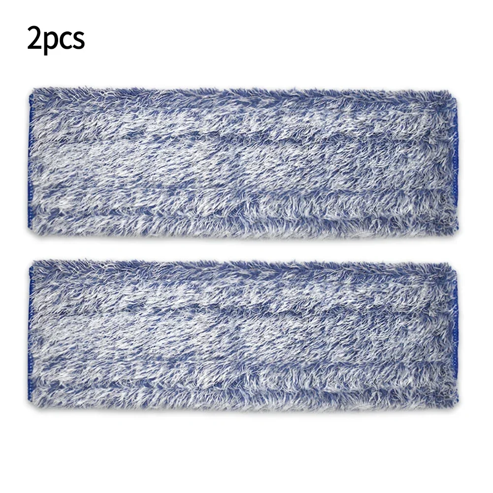 

2 Pcs Microfiber Dusting Pads For Hardwood Hard-Floors For Family Of Mops Household Floor Cleaning Reusable