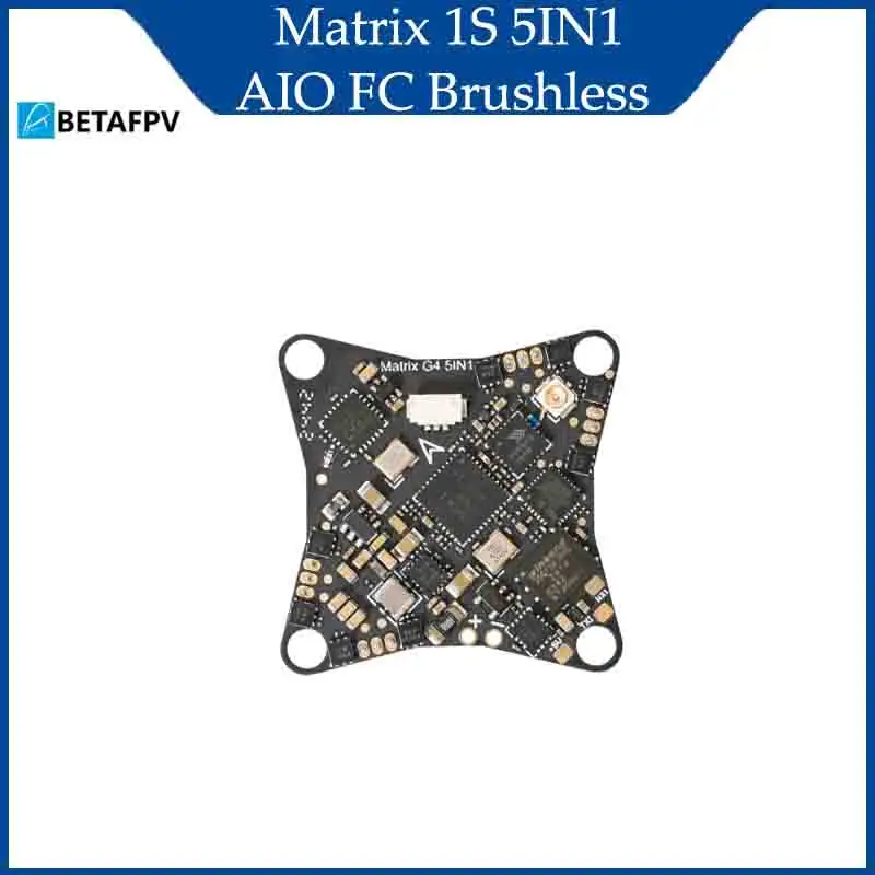 

BETAFPV Matrix 1S 5IN1 AIO FC Brushless Flight Controller 2.4G ELRS 400mW VTX For Meteor75 Pro Whoop Quadcopter Racing Freestyle