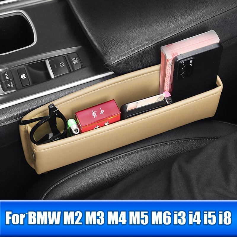 

Car Seat Crevice Storage Box Pocket For BMW M2 M3 M4 M5 M6 i3 i4 i5 i8 IX ix3 ix1 ix5 2010- 2020 2021 2022 2023 2024 Accessories