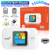 4G LTE Wireless Internet Router Support 8 To 10 Users 150Mbps Mini Outdoor Hotspot with Sim Card Slot for Home Office Car Travel