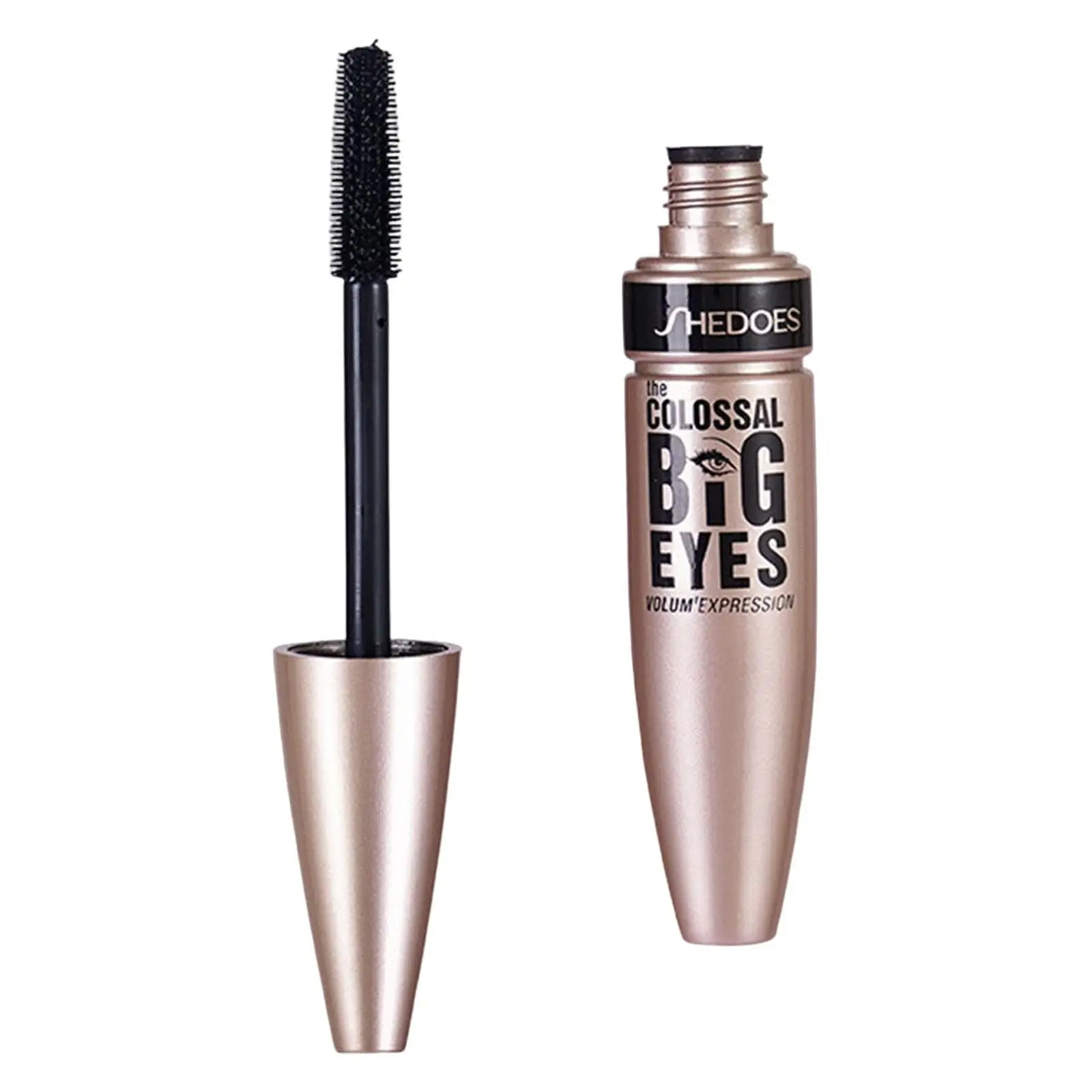 Volumizing Mascara Quick Drying Lengthening Fine Silicone Soft Brush Head Cosmetic No Smudging High Color Rendering Lash Mascara
