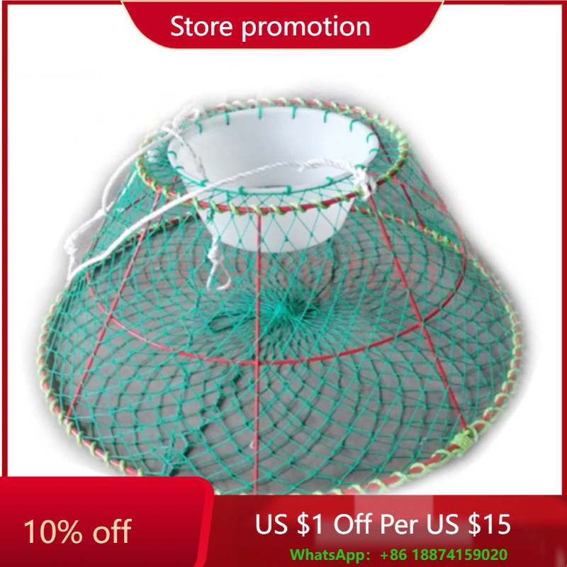 

Customized Bold and Heavy Sea Fishing Round Trap Crab Pot Special for king Crabs