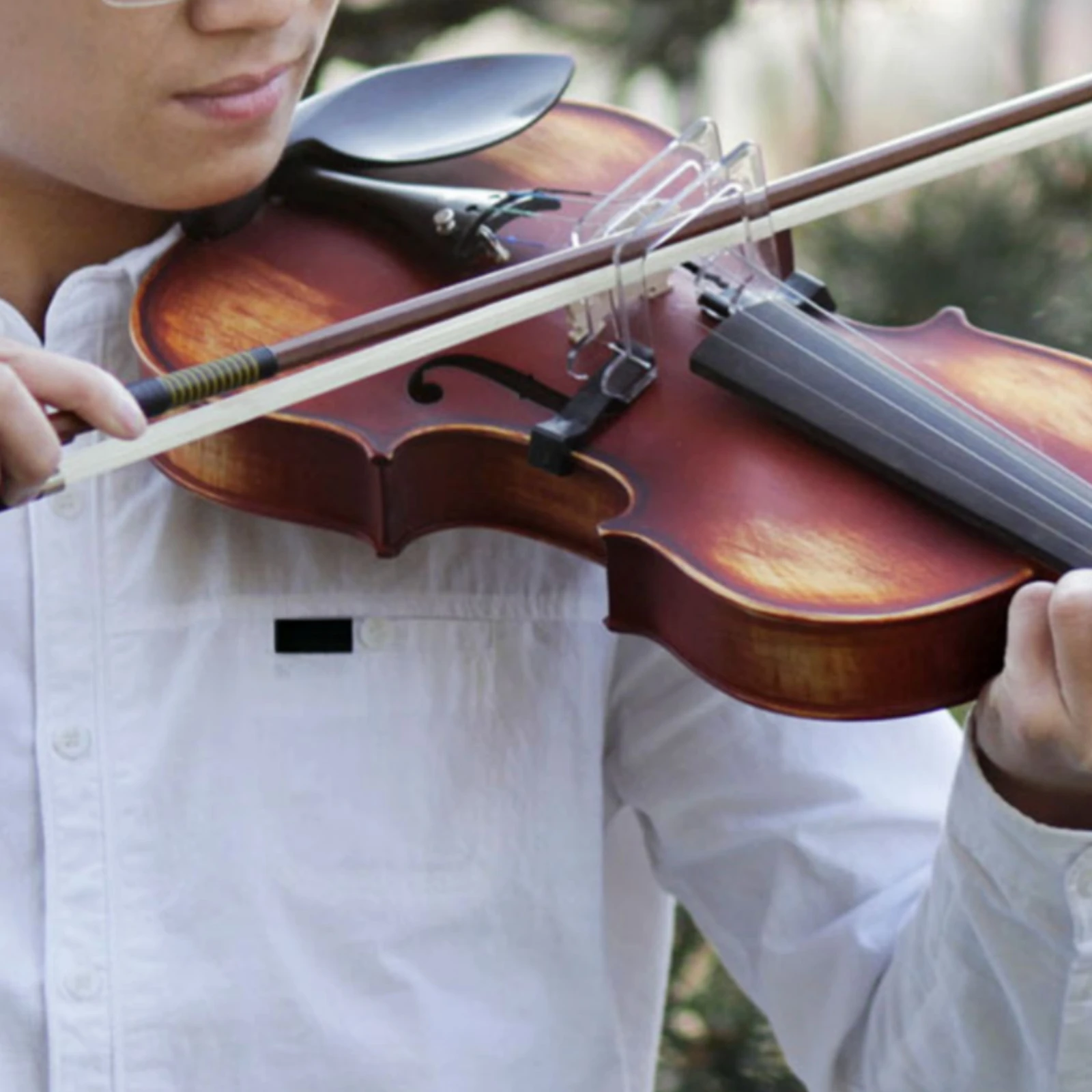 Transparent Violin Bow Posture Corrector Beginner-Friendly Bowing Technique Coach Musical Practice Tool Lightweight