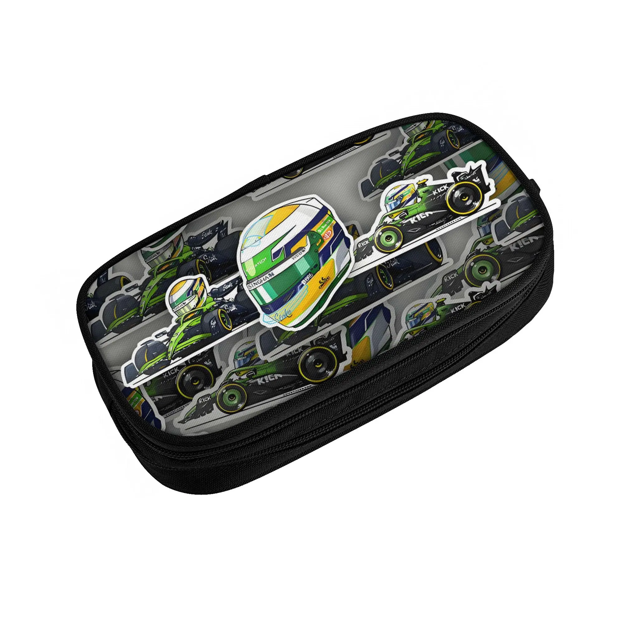 G-Gabriel B-Bortoleto Brazilian Racing Driver Pencil Cases for Boys Girls Large Storage  Pen Box Bag School Supplies