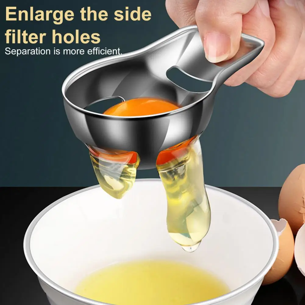 

Egg White Filter Professional Grade Stainless Steel Egg Yolk Separator with Precision Filter Kitchen for Baking for Baking