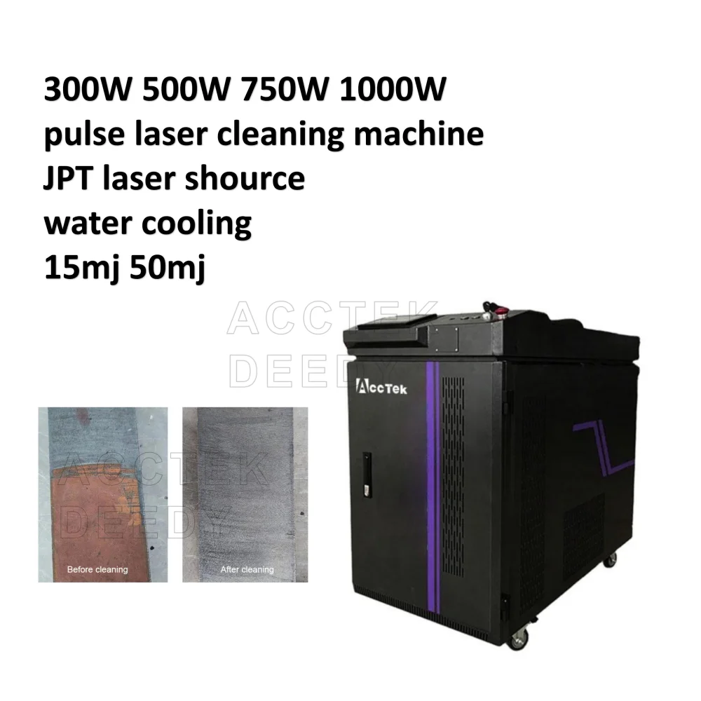 300 W 500 W 1000 W Laser Reiniger Entfernen Rost Und Farbe Öl Kunststoff Schweißen Farbe Pulse Faser Laser reinigung Maschine