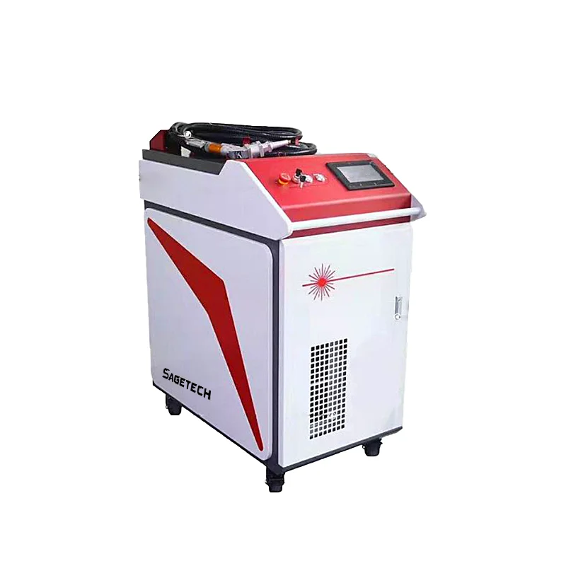 Sagetech Mini Metalen Laser Watergekoelde Puntlassen 1500W Fiber Laser Lasser Handheld Laser Lasmachine Apparatuur