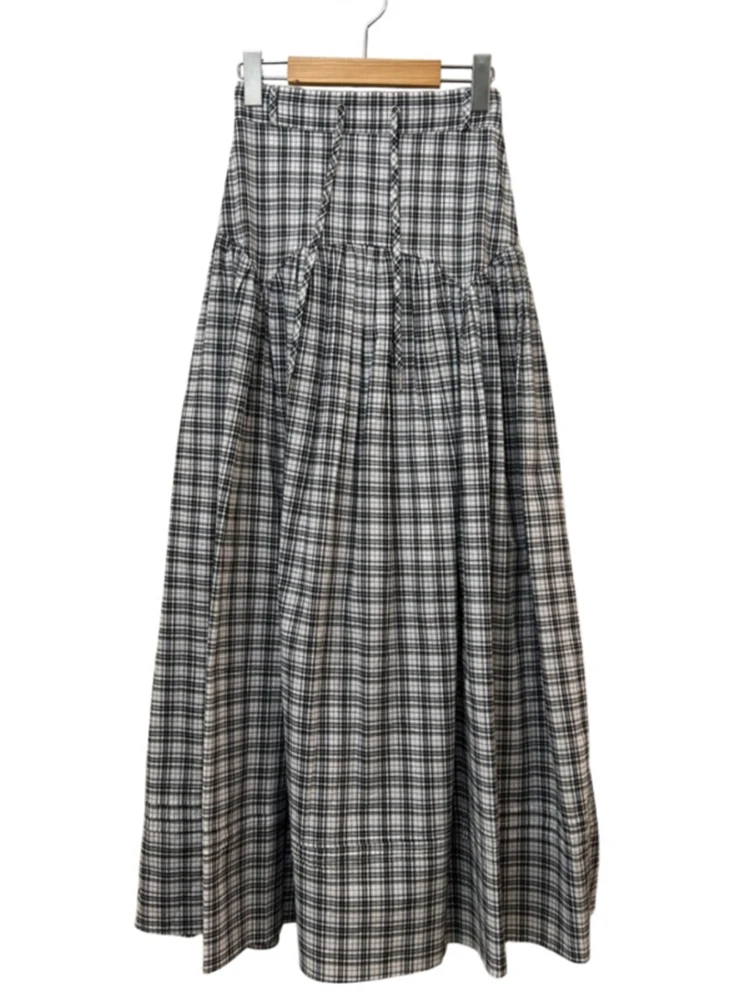 Saia Midi Branca E com Cintura Alta e Cinto, Saia em A para Mulheres, Estilo Slimming, Nova Coleção de Primavera, 00%...