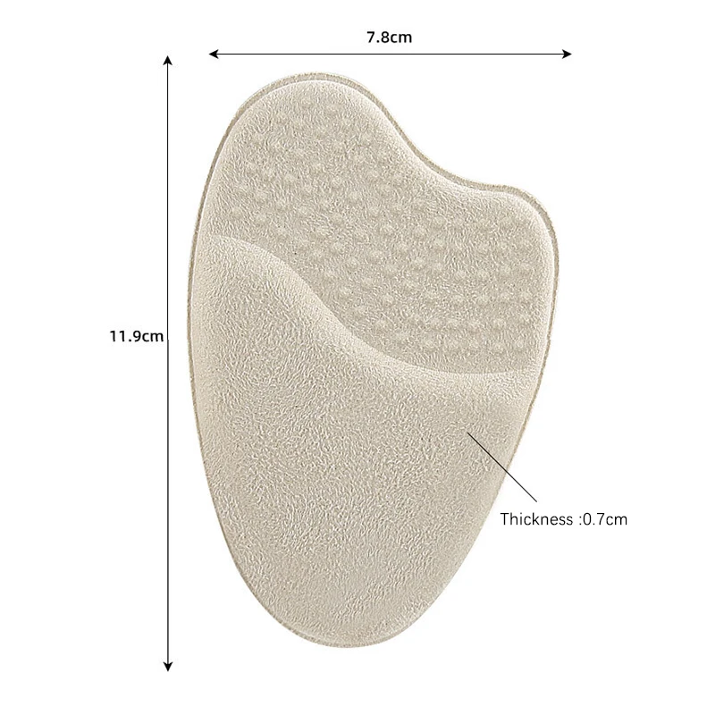 Almofadas de Almofada Antepé auto-adesivas para Mulheres, Salto Alto, Antiderrapante, Alívio Da Dor Nos Pés, Meia Palmilha, Inserções Redondas de Sapato Toe