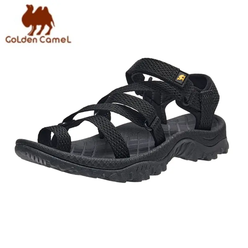 GOLDEN CAMEL Damen-Wandersandalen, verstellbarer Riemen, wasserdicht, Fußgewölbeunterstützung, Strandsandale, Sommer-Damenschuhe für wasserathletik