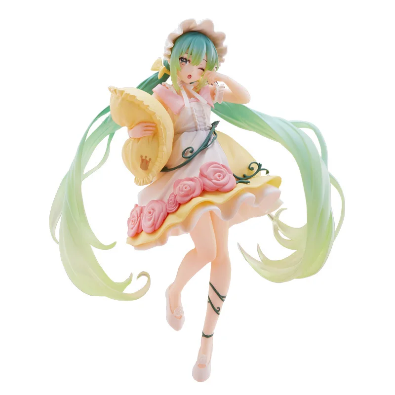 Anime Original Taito Hatsune Miku Figure Fairy Tale Wonderland Sleeping Beauty 18Cm Pvc Action Figurine Model Toys for Boys Gift