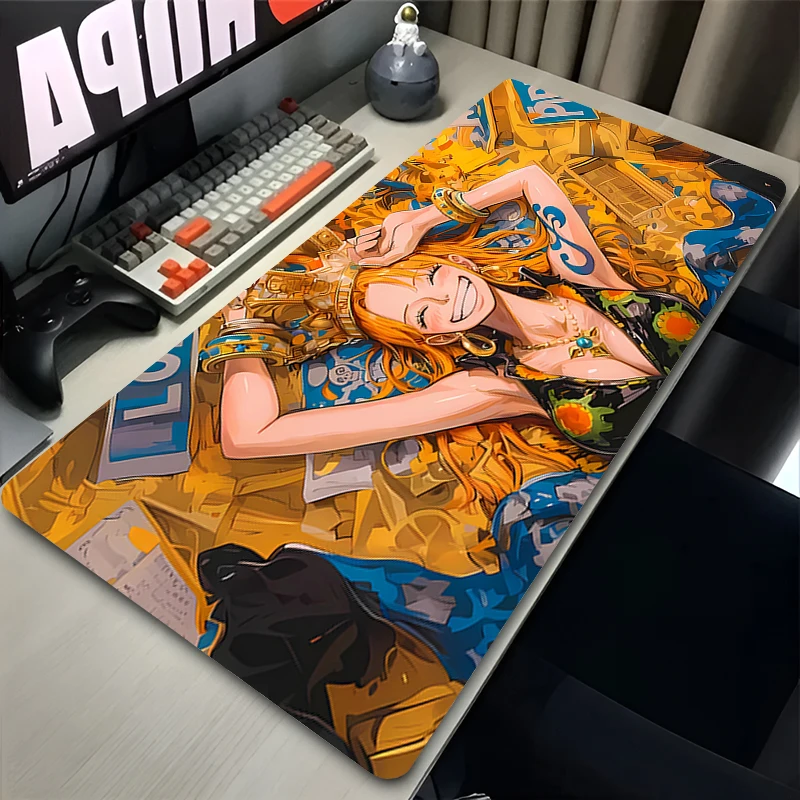 Mouse Pad Non-Slip Large Gaming Rubber Mouse Computer Keyboard Mats Game accessories PC carpet O-ONE PIECES N-Nami Mousepad XXL