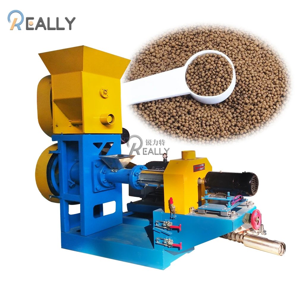 OEM 100-150kg/h Animal Pet Catfish Shrimp Food Making Extruder Machine Set Floating Fish Feed Pellet Machine