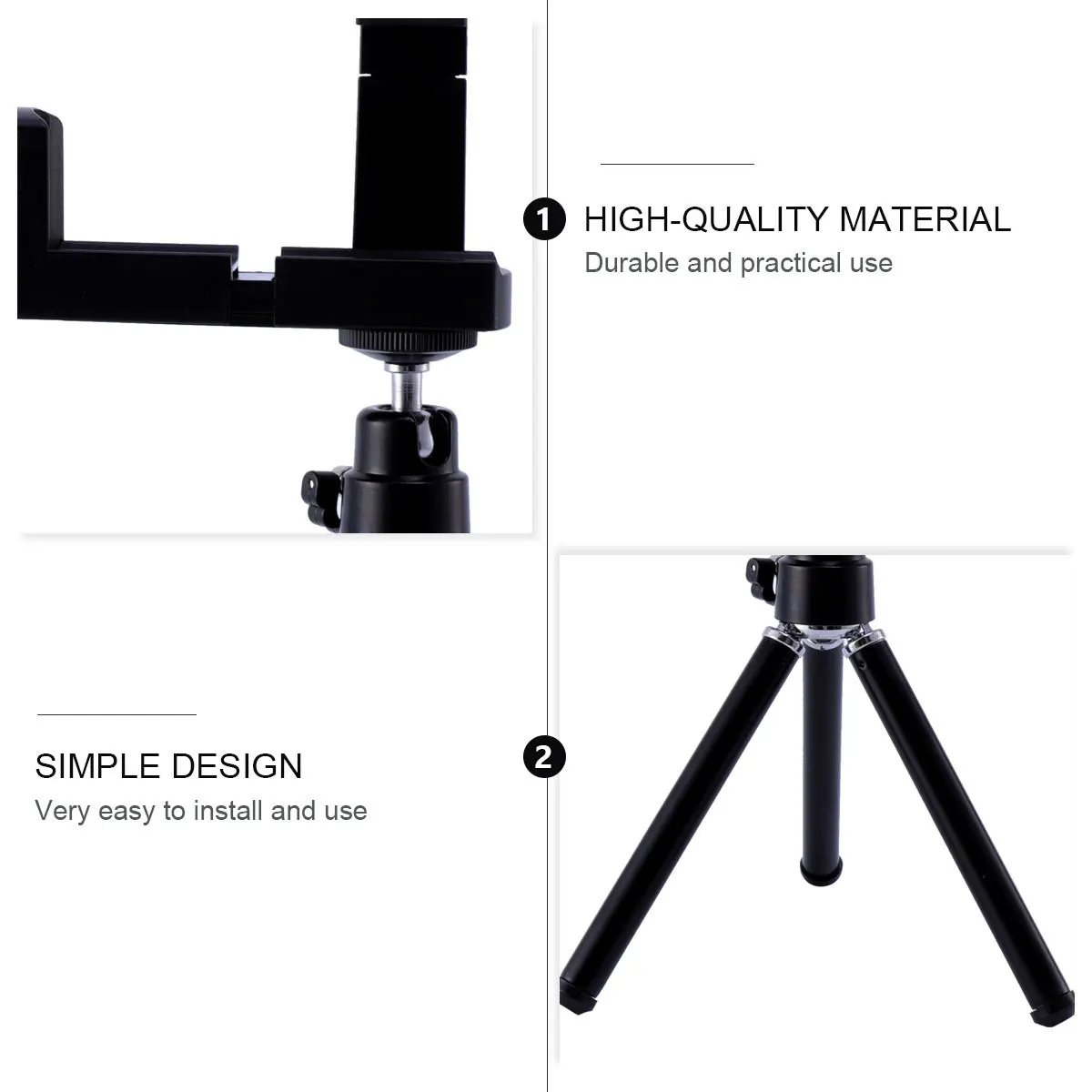 

Mini Camera Small Tripod Phone Holder Mobile Broadcast Rack Portable Phone Tripod Holder Suitable for Live Streaming and