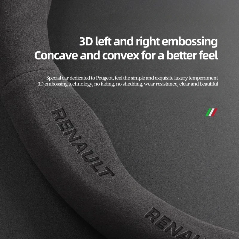 Car 3D Logo Leather Steering Wheel Cover For Mazda 2 3 5 6 BL BM GJ Atenza Axela Demio CX-3 CX3 CX-5 CX5 CX7 CX-7 CX-9 CX8 MX-5 view 5