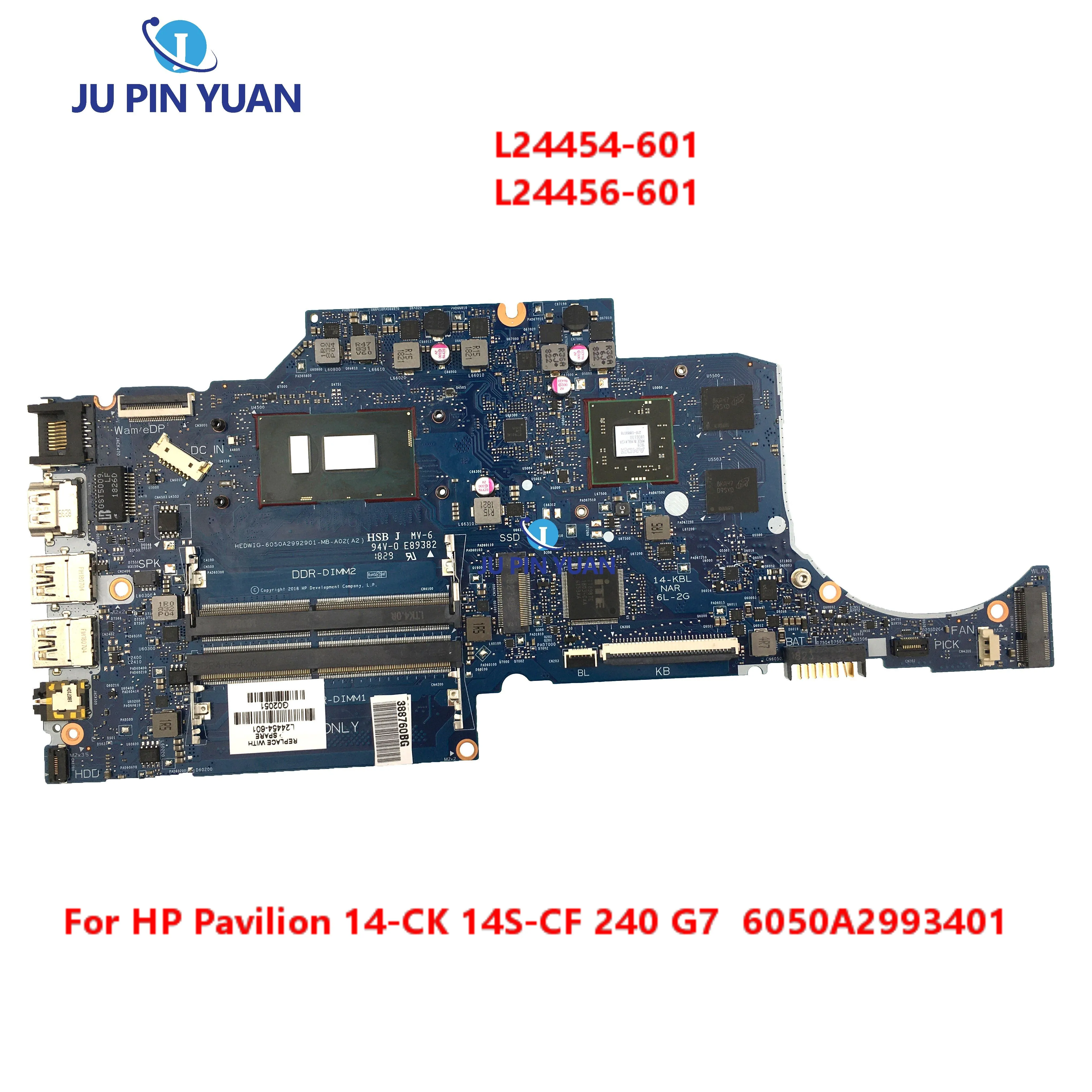 

L24454-601 L24456-601 L24454-001 For HP Pavilion 14-CK 14S-CF 240 G7 Laptop Motherboard 6050A2993401 Mainboard Tested