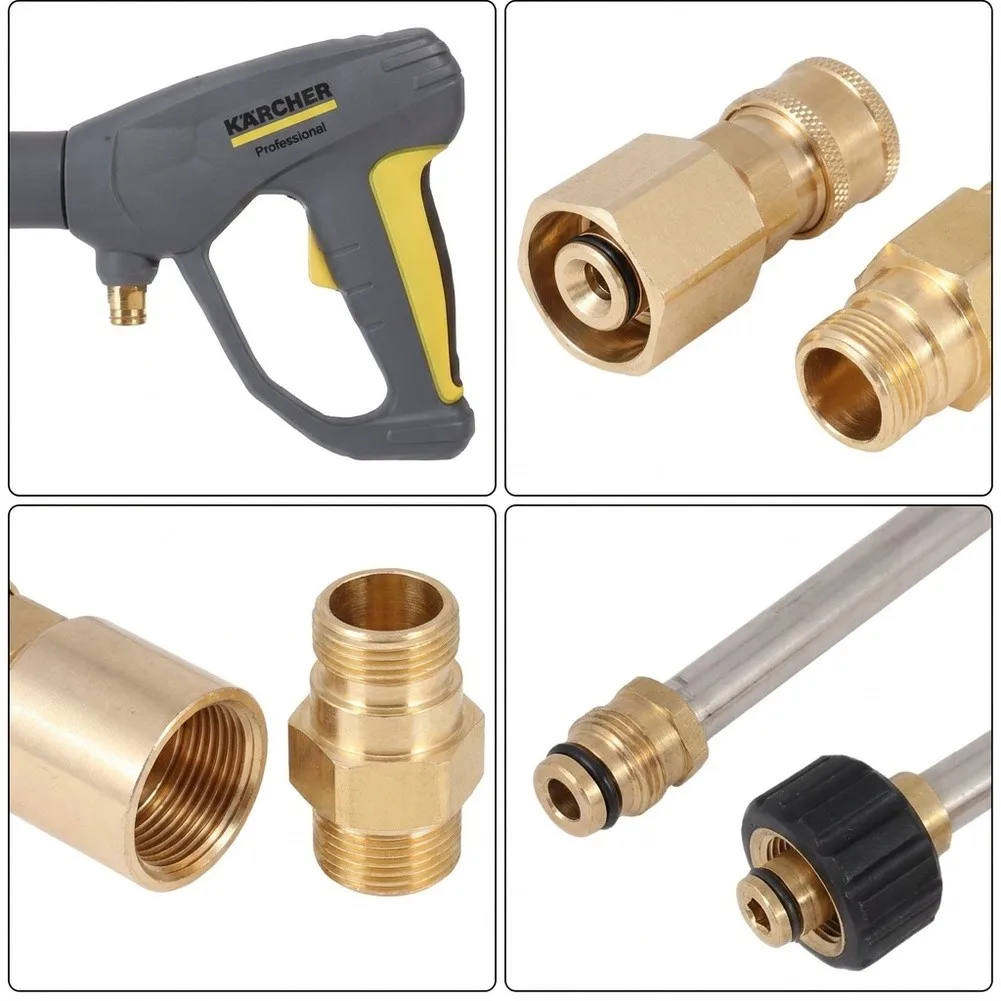 Pressure Washer Adapter Quick Coupling Brass Pressure Washer Connectors Female Male Quick Connect Hose Fitting
